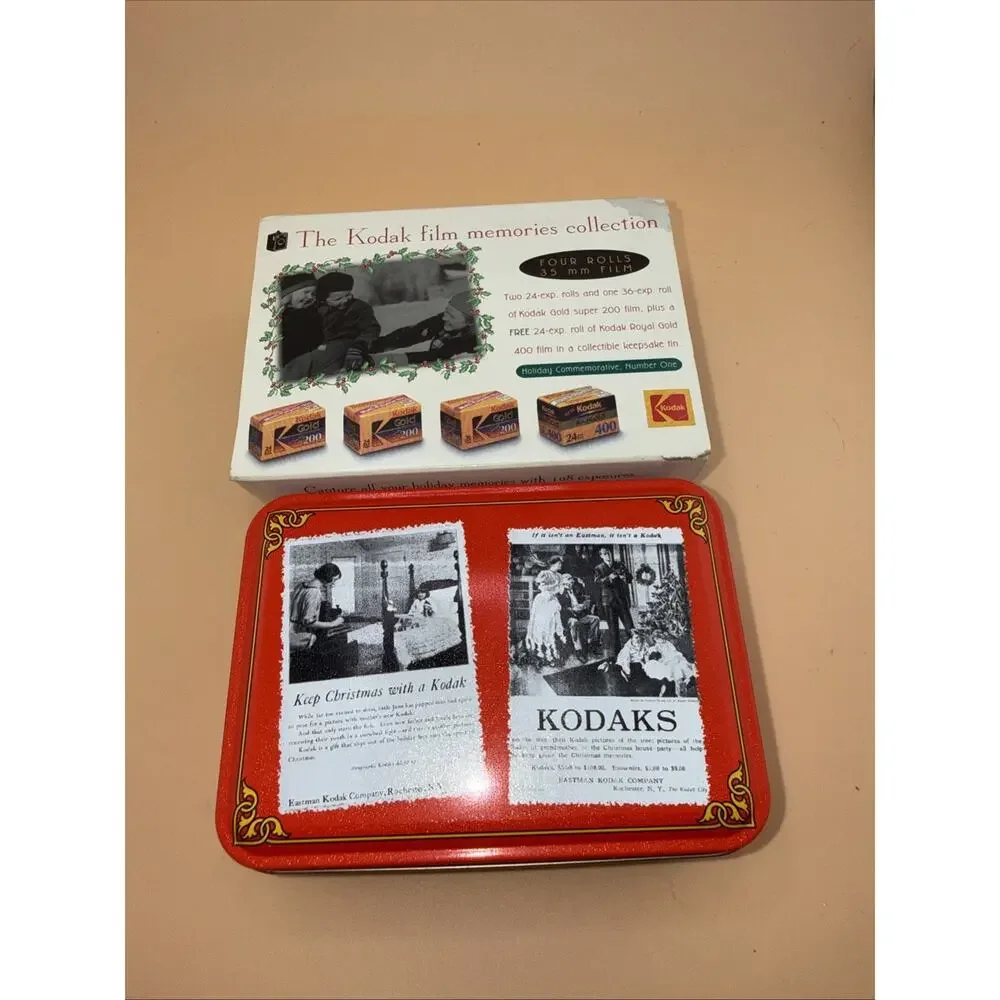 Vintage Kodak Film Memories Collection Tin Holiday Commemorative Vol. 1 1994